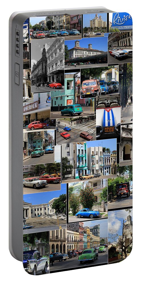 Havana Portable Battery Charger featuring the photograph Havana Montage by Andrew Fare