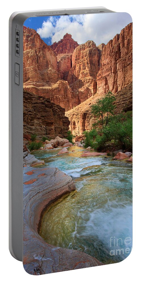 America Portable Battery Charger featuring the photograph Havasu Creek by Inge Johnsson