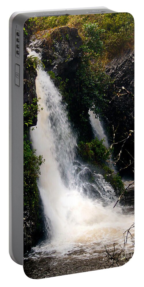 Fine Art Print Portable Battery Charger featuring the photograph Hawaii Waterfalls by Patricia Griffin Brett