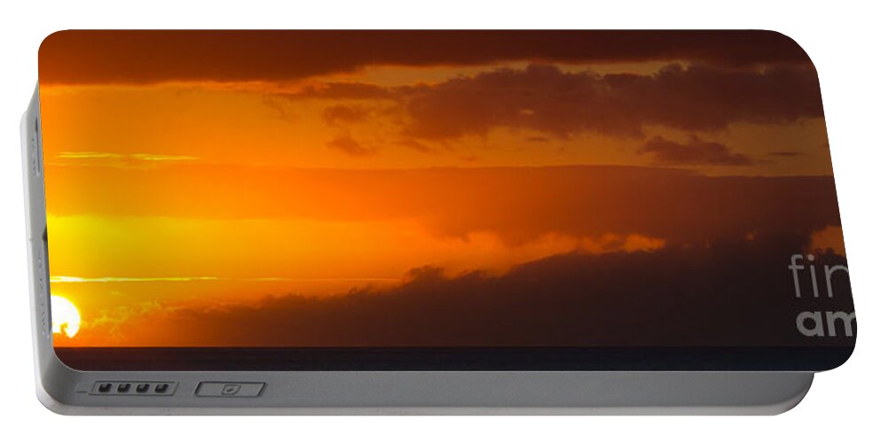 Hawaii Portable Battery Charger featuring the photograph Hawaiian Sunset by Anthony Michael Bonafede