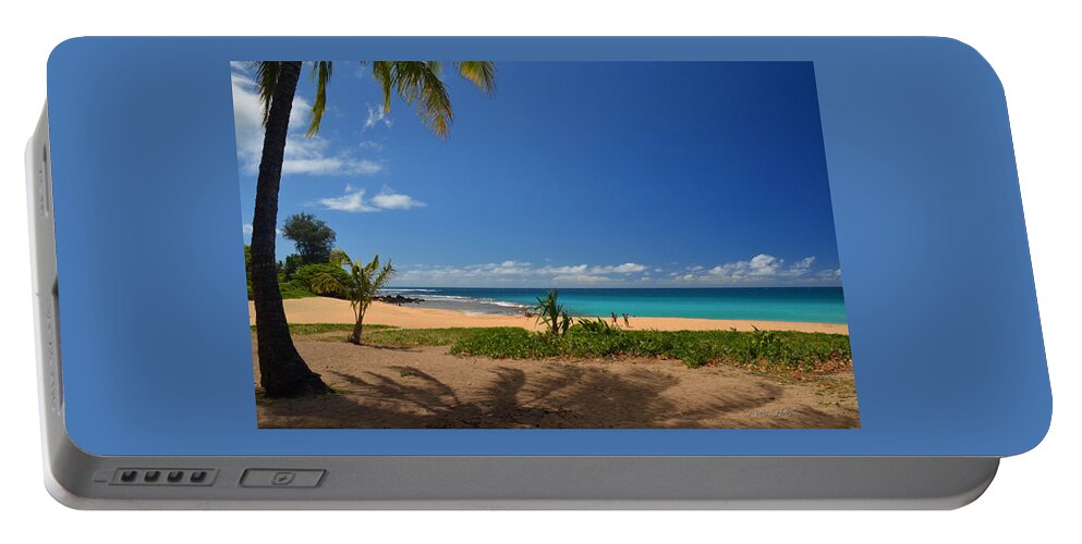 Hawaii Portable Battery Charger featuring the photograph Heavenly Haena Beach by Marie Hicks