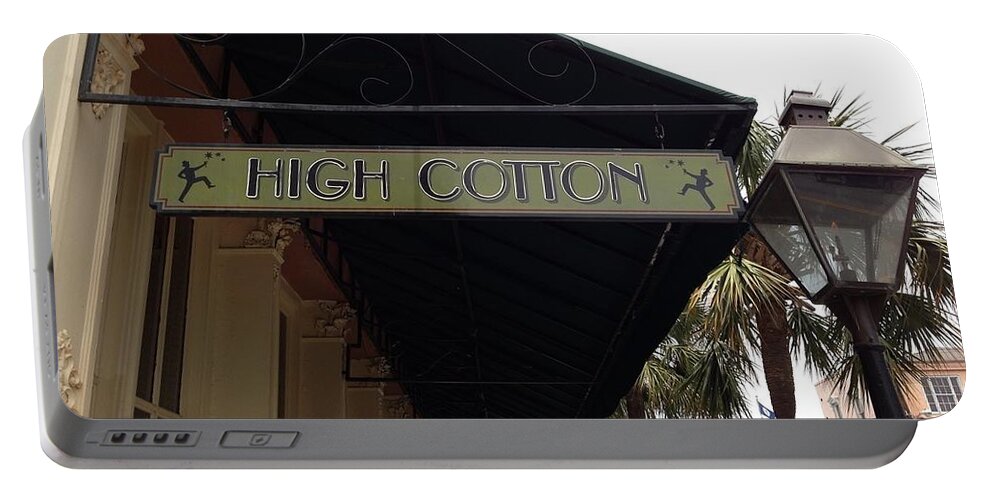High Cotton Portable Battery Charger featuring the photograph High Cotton by M West