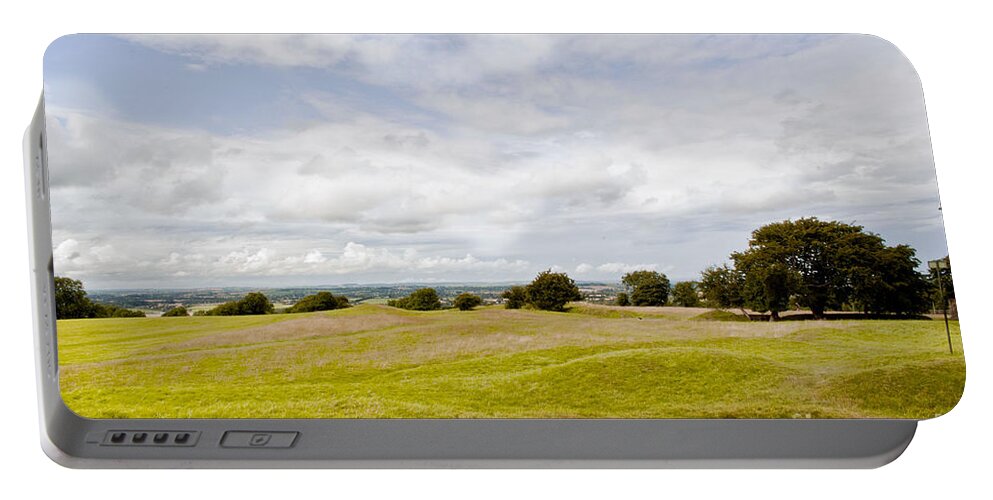 Ireland Digital Photography Portable Battery Charger featuring the digital art Hill of Tara by Danielle Summa