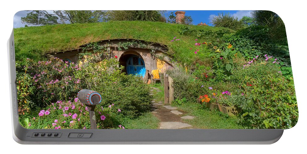 Alexander's Farm Portable Battery Charger featuring the photograph Hobbit Hole 4 by Sue Karski