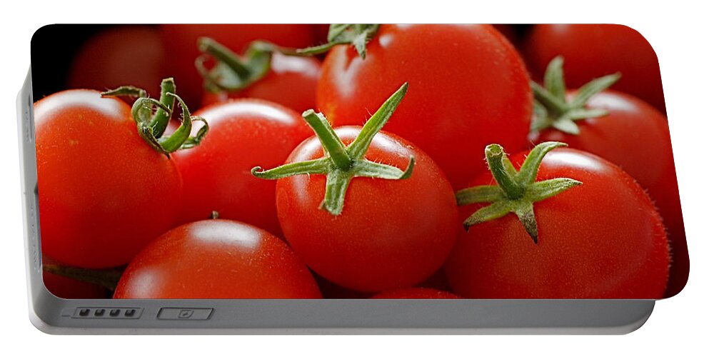 Tomatoes Portable Battery Charger featuring the photograph Homegrown Tomatoes by Rona Black