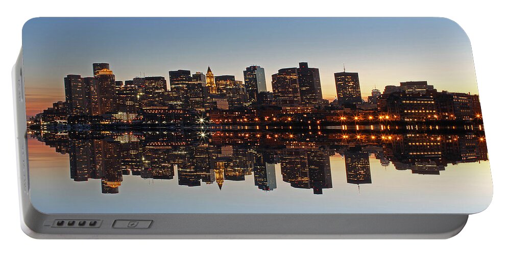 Boston Portable Battery Charger featuring the photograph Hometown by Juergen Roth