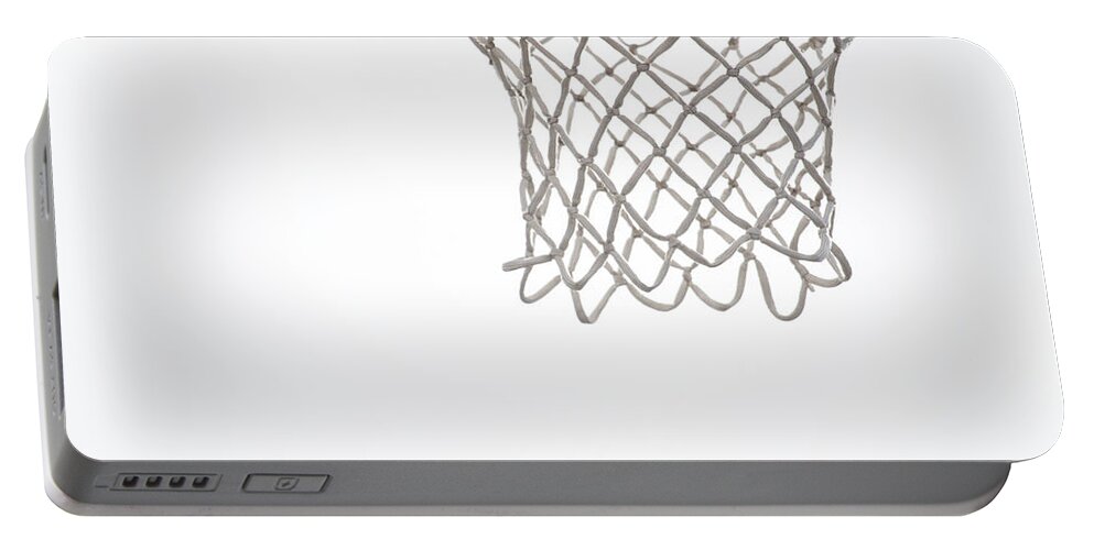 Basketball Portable Battery Charger featuring the photograph Hoops by Karol Livote