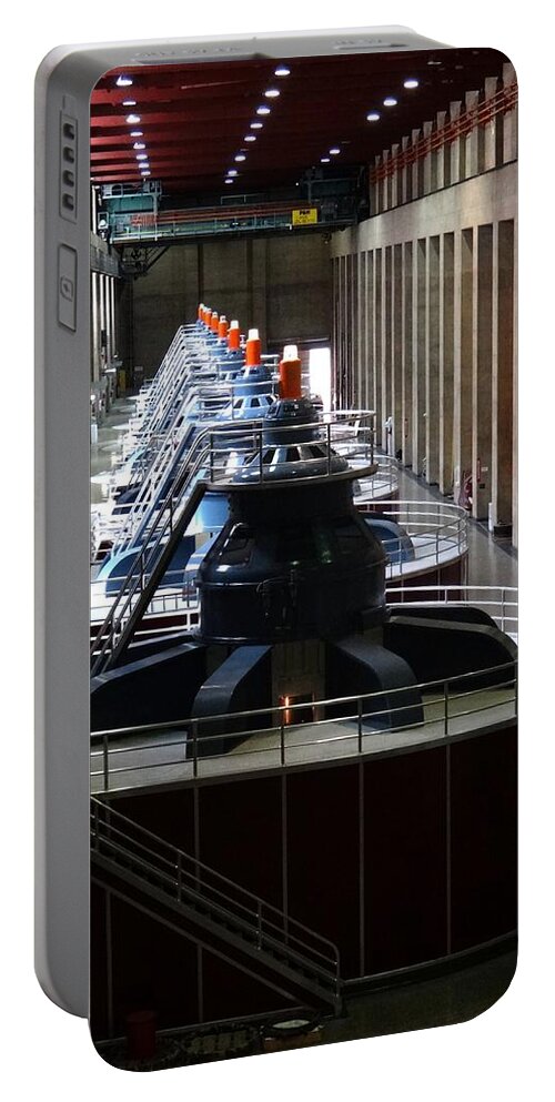 Hoover Dam Portable Battery Charger featuring the photograph Hoover Dam generator room by Keith Stokes