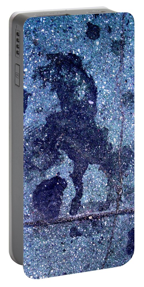 Horse Smashing Evil On Skid Row Portable Battery Charger featuring the photograph Horse Smashing Evil On Skid Row by Kenneth James