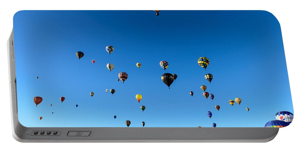 New Mexico Portable Battery Charger featuring the photograph Hot Air Balloons by John Johnson