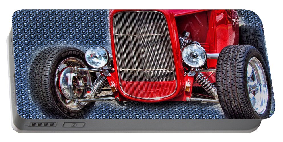 Hot Rod Portable Battery Charger featuring the photograph Hot Rod Ford by Ron Roberts