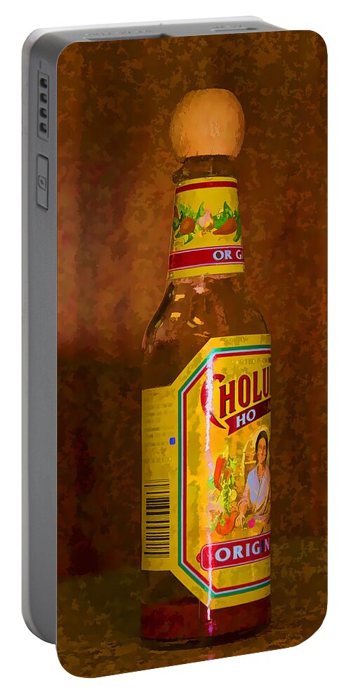 Hot Sauce Portable Battery Charger featuring the photograph Hot Sauce two by Cathy Anderson
