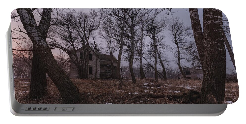 ‪#‎abandoned‬ Portable Battery Charger featuring the photograph House on Haunted Hill by Aaron J Groen