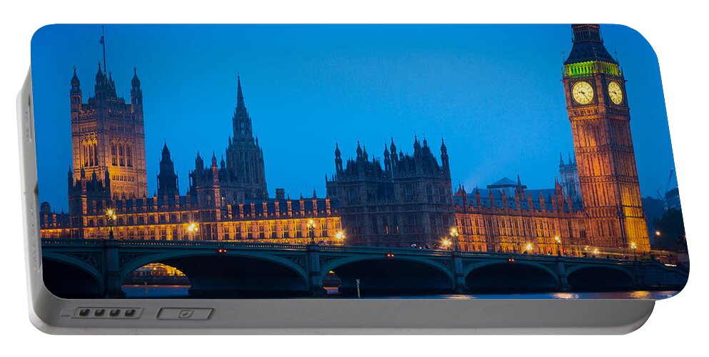 Big Ben Portable Battery Charger featuring the photograph Houses of Parliament by Inge Johnsson
