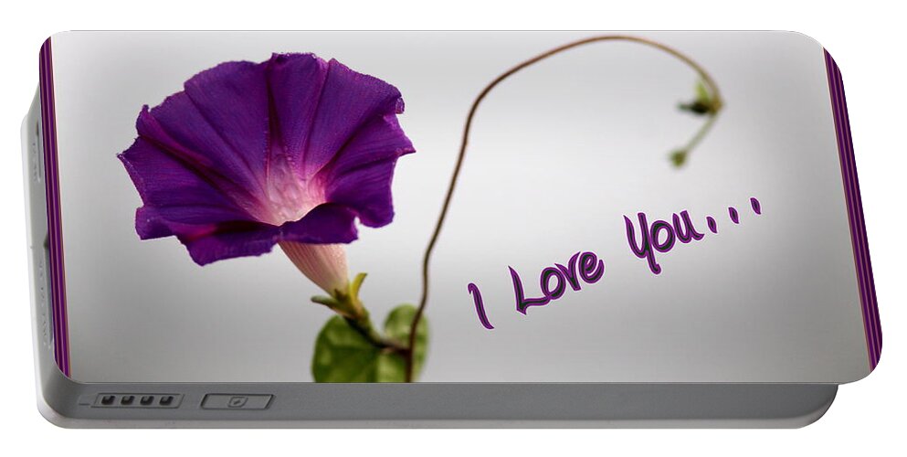 I Love You Portable Battery Charger featuring the photograph I Love You by Travis Truelove