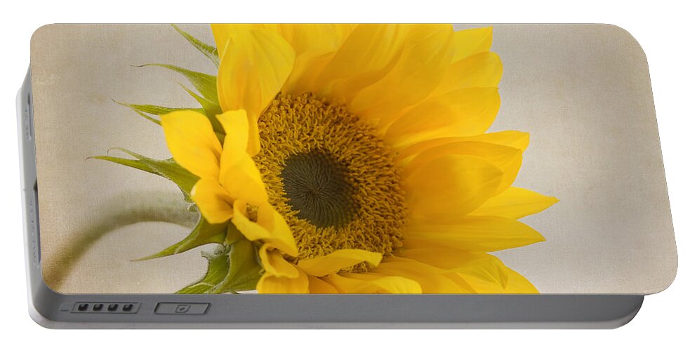 Sunflower Portable Battery Charger featuring the photograph I See Sunshine by Kim Hojnacki