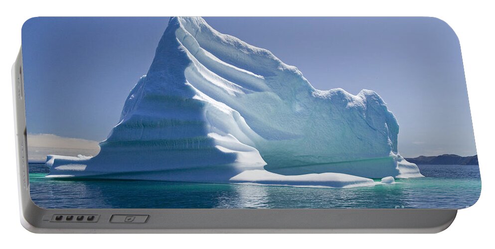 Iceberg Portable Battery Charger featuring the photograph Iceberg by Liz Leyden