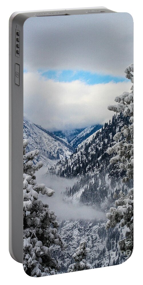 Icicle Portable Battery Charger featuring the photograph Icicle Creek by SnapHound Photography