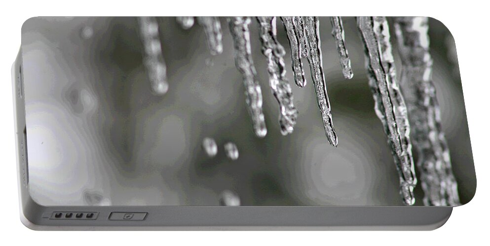  Portable Battery Charger featuring the photograph Icicles by Matalyn Gardner