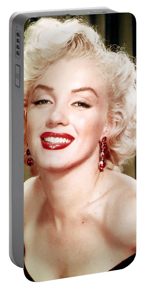 Marilyn Monroe Portable Battery Charger featuring the photograph Iconic Marilyn Monroe by Georgia Fowler