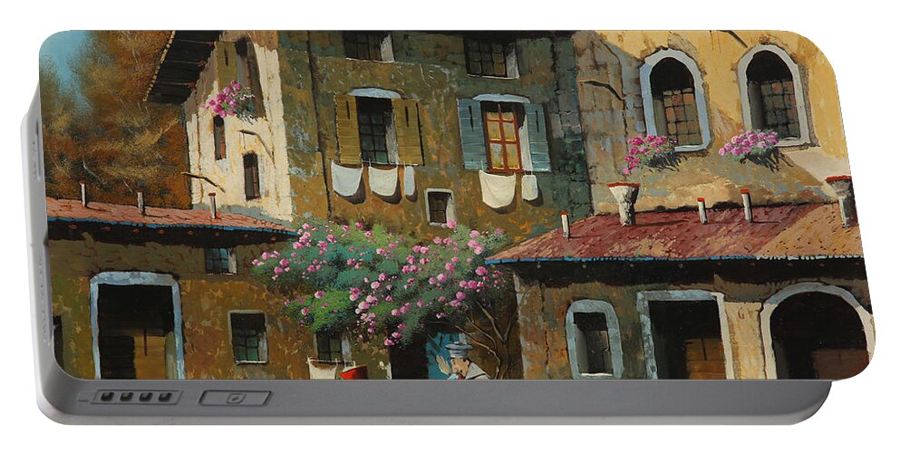 Sailor Portable Battery Charger featuring the painting Il Notaio E Il Marinaio by Guido Borelli