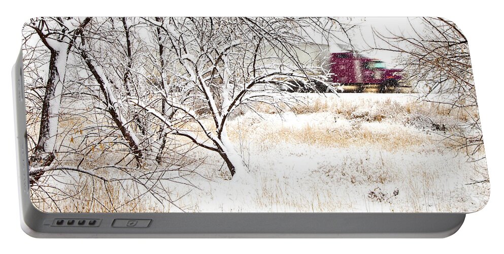 Canada Portable Battery Charger featuring the photograph I'll Be Home For Christmas by Theresa Tahara