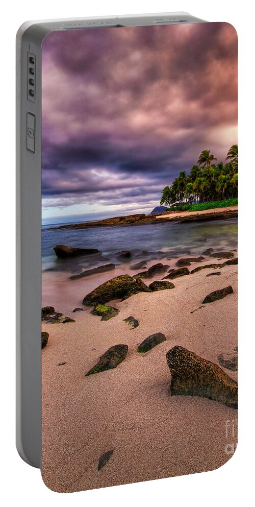  Portable Battery Charger featuring the photograph Iluminated Beach by Anthony Michael Bonafede