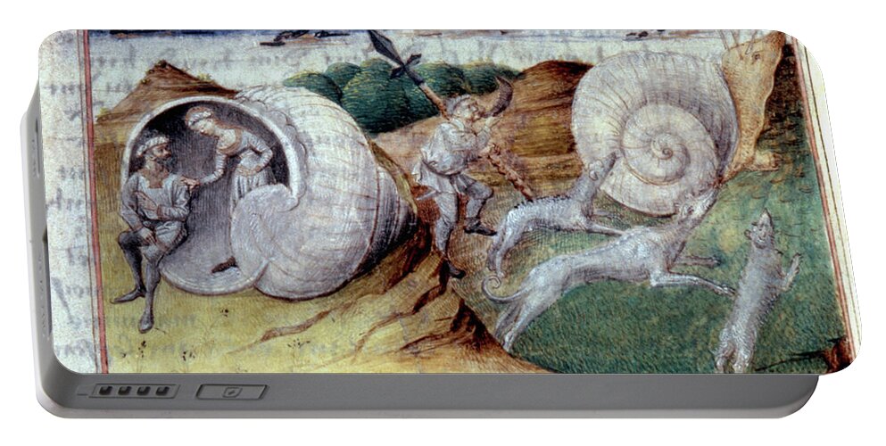 1460 Portable Battery Charger featuring the painting Imaginary Land Of Traponce by Granger