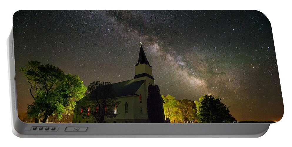 Milky Way Portable Battery Charger featuring the photograph Immanuel Milky Way by Aaron J Groen