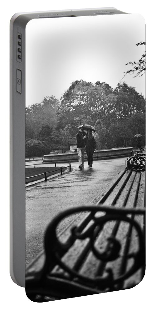 Park Portable Battery Charger featuring the photograph In Park by Alex Art