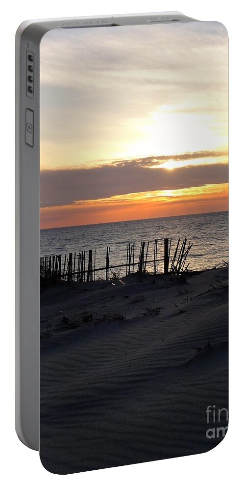 Beach Portable Battery Charger featuring the photograph Into the Sun - Shizuoka by Christopher Plummer