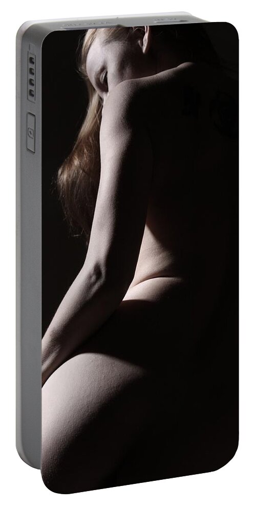 Nude Portable Battery Charger featuring the photograph Introspection by Joe Kozlowski