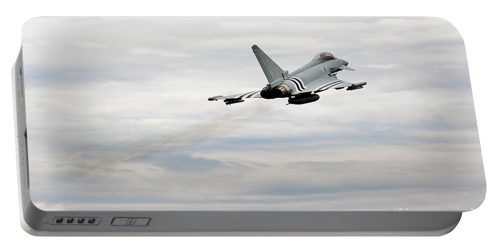 Raf Typhoon Portable Battery Charger featuring the photograph Invasion Typhoon by Airpower Art