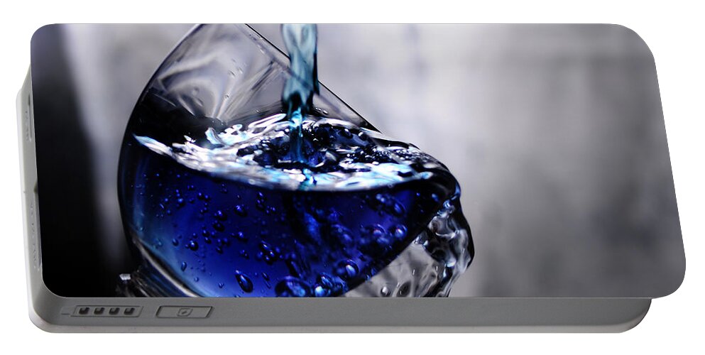 Glass Portable Battery Charger featuring the photograph It is Blue by Randi Grace Nilsberg