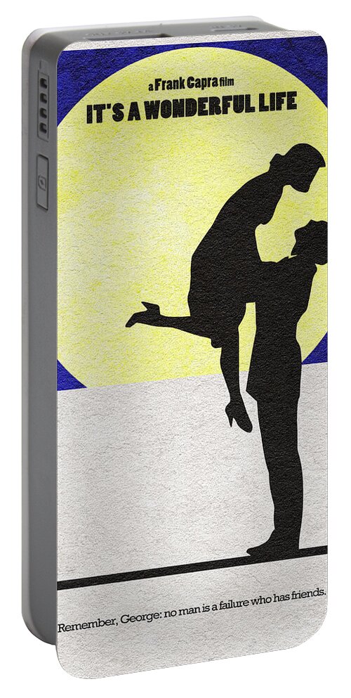 It's A Wonderful Life Portable Battery Charger featuring the digital art It's a Wonderful Life by Inspirowl Design