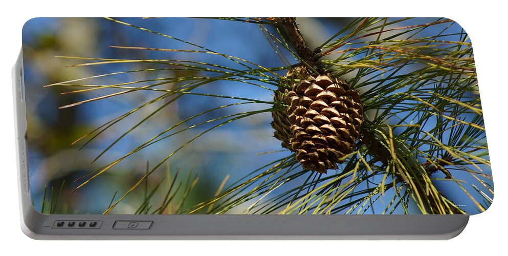 Pine Cones Portable Battery Charger featuring the photograph It's beginning to look a lot like Christmas by Rafael Salazar
