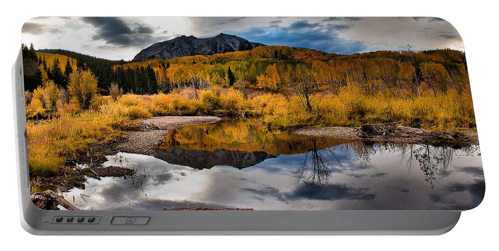 Nature Portable Battery Charger featuring the photograph Jack's Pond by Steven Reed