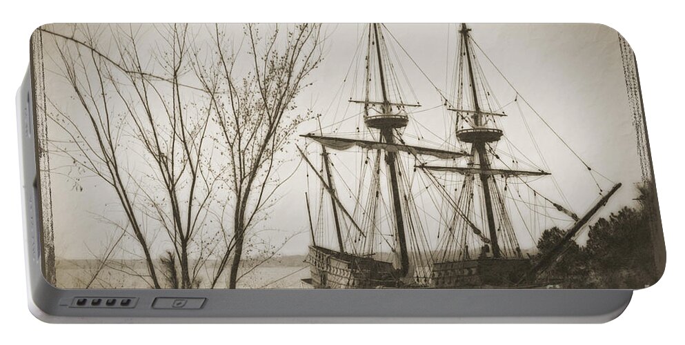 Scenic Portable Battery Charger featuring the photograph Jamestown 1607 by Bob Hislop