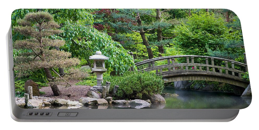 3scape Photos Portable Battery Charger featuring the photograph Japanese Garden by Adam Romanowicz