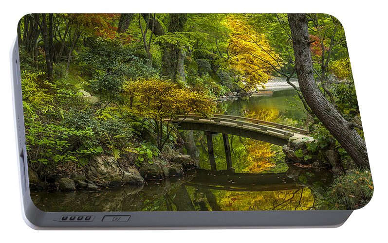 Japan Portable Battery Charger featuring the photograph Japanese Garden by Sebastian Musial