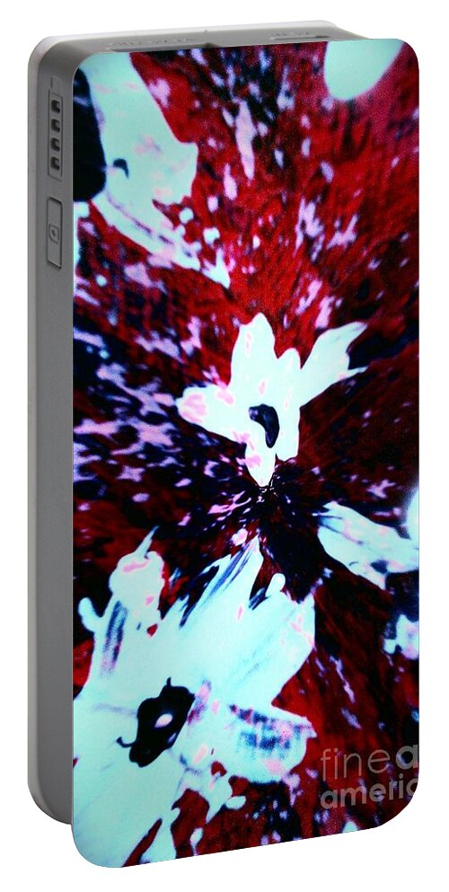 Jasmine Portable Battery Charger featuring the painting Jasmine In My Mind by Jacqueline McReynolds