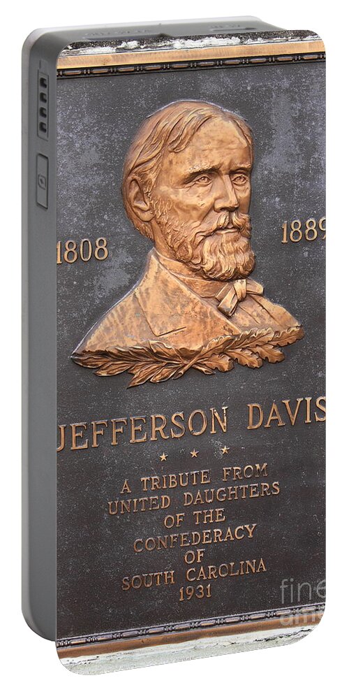 Best Civil War Portable Battery Charger featuring the photograph Jefferson Davis 1808-1889 by Reid Callaway