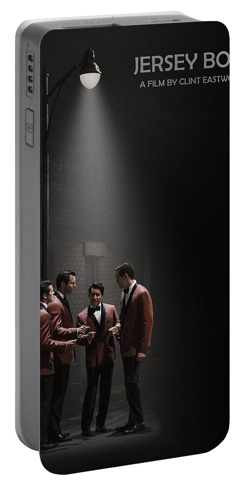 Movie Poster Portable Battery Charger featuring the photograph Jersey Boys by Clint Eastwood by Movie Poster Prints