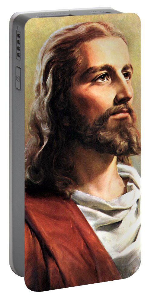 Jesus Portable Battery Charger featuring the photograph Jesus Christ by Munir Alawi