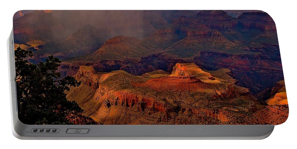 Nature Portable Battery Charger featuring the photograph Jewel of the Grand Canyon by Jim Hogg