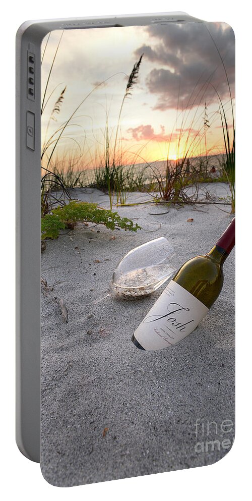 Captiva Sunset Portable Battery Charger featuring the photograph Josh Wine by Jon Neidert