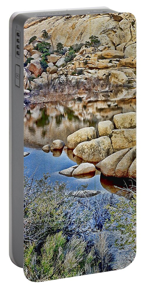 Desert Portable Battery Charger featuring the photograph Joshua Tree by Kathy Bassett