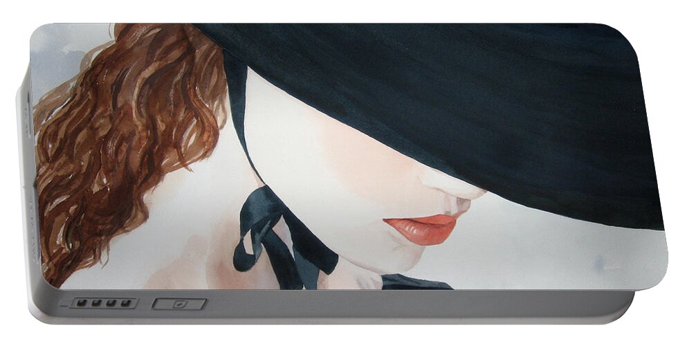 Portrait Of A Lady Portable Battery Charger featuring the painting Journey by Michal Madison