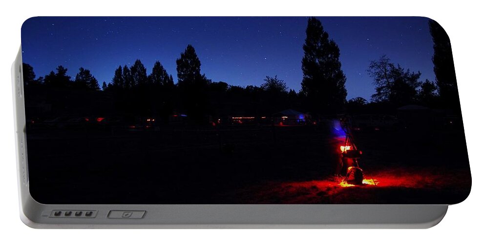 Stargazers Festival 2013 Portable Battery Charger featuring the photograph Julian Night Lights 2013 by Phyllis Spoor