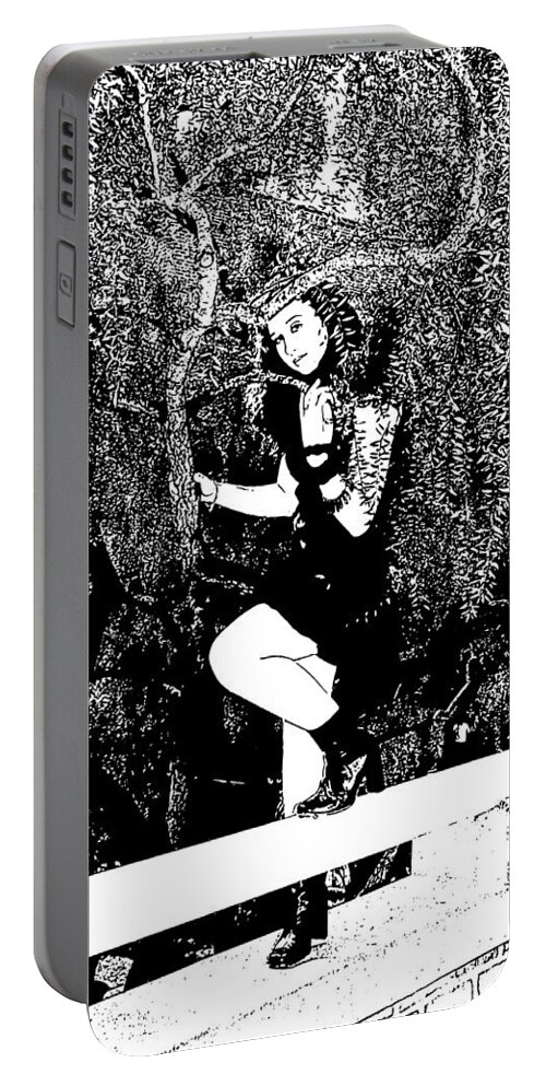 Woman Portable Battery Charger featuring the photograph Just in Time by Nick David